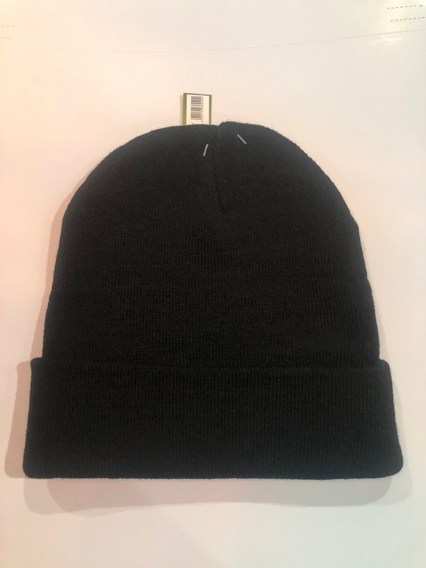 Black Recycled Beanie Hat!